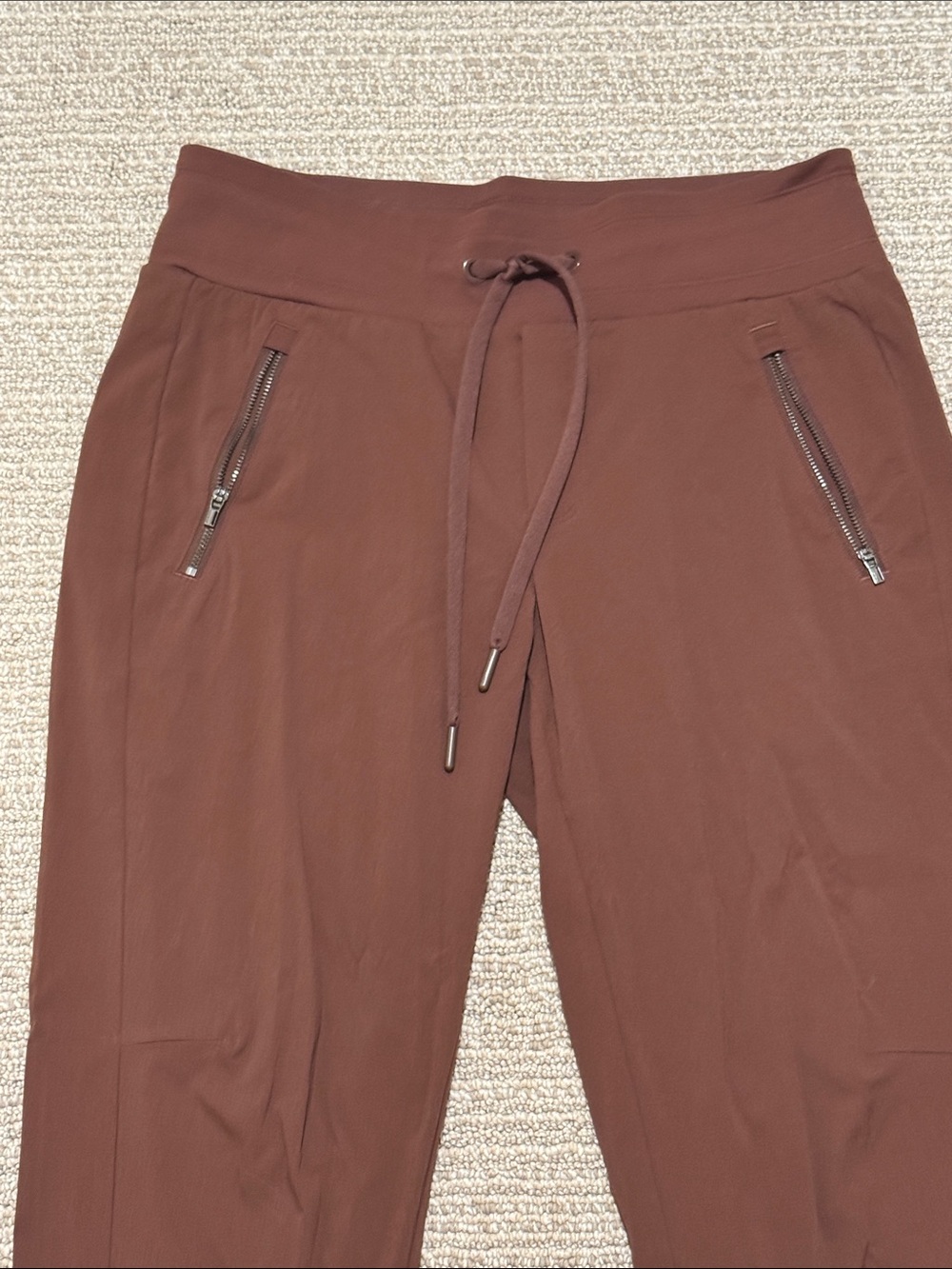 Athleta Women's Brown Drawstring Jogger Pants - Picture 2 of 4